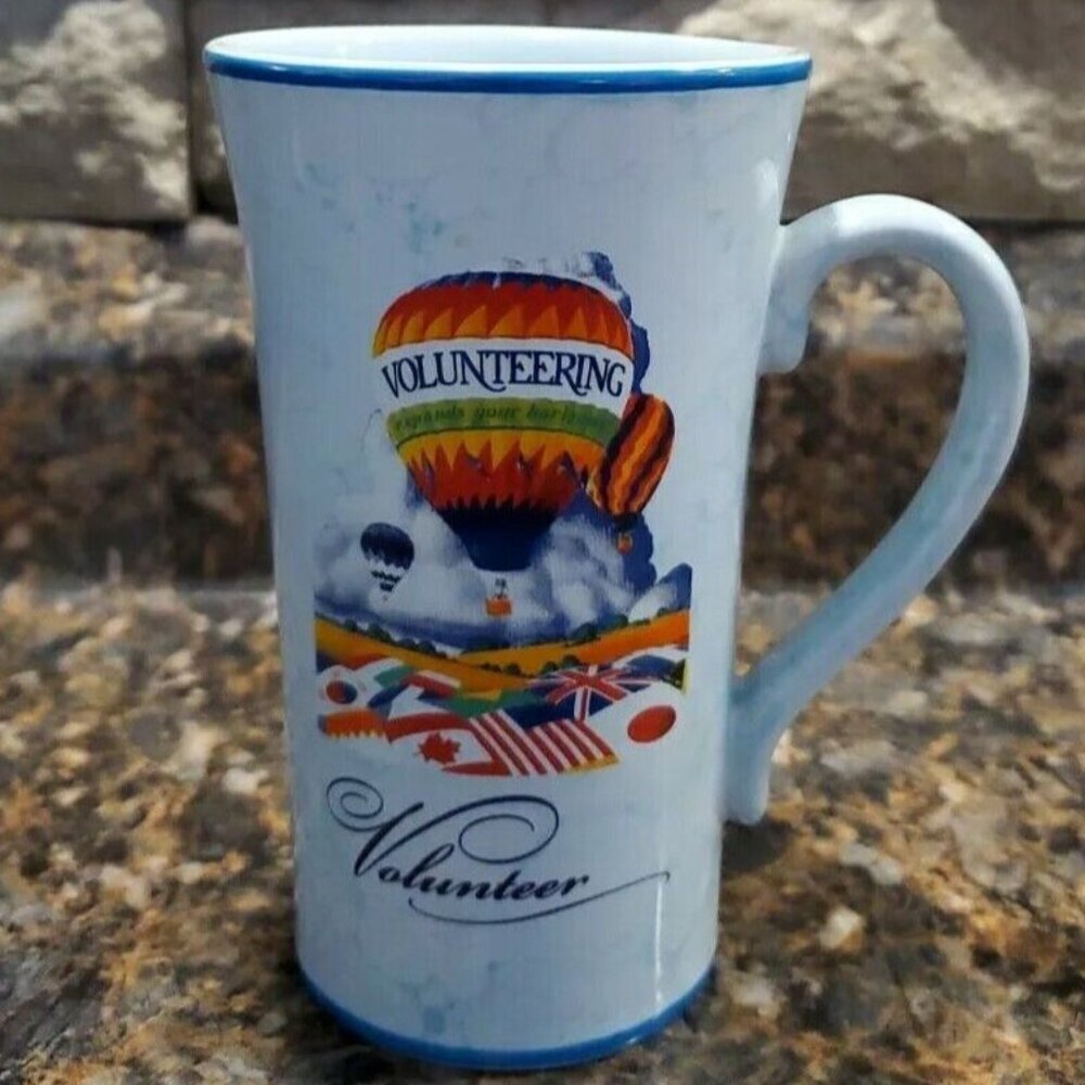 Volunteering Mug Hot Air Balloon Expand Your Horizons Volunteer Coffee, Tea Cup